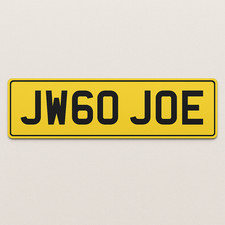 Private reg jw60 for sale  LYTHAM ST. ANNES