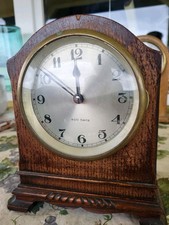 Używany, ATO PENDULE  ELECTRIQUE  ART DECO MARQUETERIE CLOCK ELECTRICK horloge brillié na sprzedaż  PL
