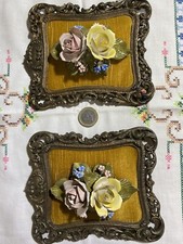 Due quadretti fiori usato  Crema