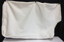 Sofá Pottery Barn entalhe L/S travesseiro traseiro duplo tubulação slipcover sarja branco quente comprar usado  Enviando para Brazil