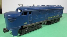 LIONEL LOCOMOTIVA PÓS-GUERRA - CHESAPEAKE & OHIO 225! comprar usado  Enviando para Brazil