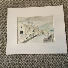 Water colour mountedpainting for sale  SHEPPERTON