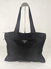 Usado, Bolsa tote PRADA Milano Tessuto nylon leve designer comprador berloque preta BAG comprar usado  Enviando para Brazil