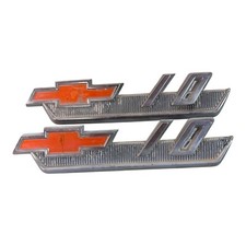 Usado, 1962 Chevy Truck EMBLEMS C10 62 Pickup Fender capô emblema gravata borboleta fabricante de equipamento original comprar usado  Enviando para Brazil