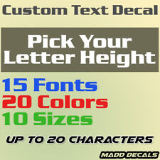 Custom text decal for sale  Shipping to Ireland