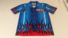 Camisa havaiana Vapor95 legal Vaporwave roupas botão para baixo tamanho X-grande anos 90 fogo, usado comprar usado  Enviando para Brazil