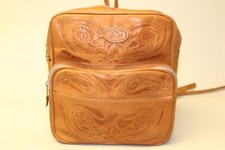 Mochila de couro natural Sergios Collection bolsa de dia comprar usado  Enviando para Brazil