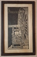 Xilografia originale bruno usato  Osimo