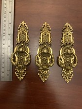 3 puxadores de gaveta vintage de latão comprar usado  Enviando para Brazil