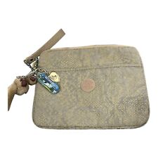 KIPLING Dourado Pele de Cobra Forro de Veludo Acolchoado iPad Tablets Capa com Zíper e Berloque de Macaco comprar usado  Enviando para Brazil