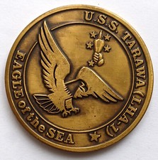 Moeda desafio Eagle Of The Sea USN Navy USS Tarawa LHA-1, usado comprar usado  Enviando para Brazil