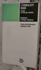 Formalisti russi.teoria letter usato  Torino