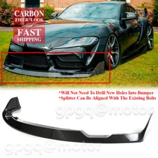 Spoiler labial dianteiro fibra de carbono estilo AG para Toyota GR Supra A90 A91 20-24 AG, usado comprar usado  Enviando para Brazil