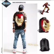Homem de Ferro 3D Olhos Estojo LED Estudante Casual Alta Capacidade Mochila Capacete Bolsas Novo, usado comprar usado  Enviando para Brazil