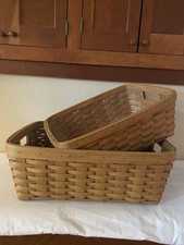 Cestas de soluciones de almacenamiento Longaberger GRANDES Y MEDIANAS con protectores segunda mano  Embacar hacia Mexico
