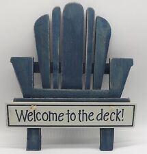 Blue wood welcome for sale  Ogden
