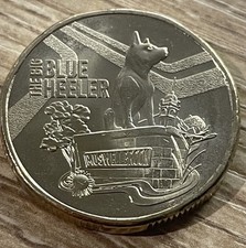 2023 $1 Aussie Big Things Big Blue Heeler moeda não circulada 1 dólar cachorro comprar usado  Enviando para Brazil