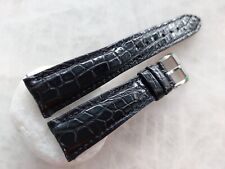 Pulseira de relógio de couro com estampa de crocodilo jacaré 20mm/16mm - todas as cores comprar usado  Enviando para Brazil