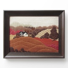 Stickbild landschaft bauernhau gebraucht kaufen  Deutschland