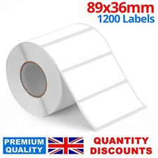 Usado, 1200 etiquetas de endereço brancas 89 mm x 36 mm autoadesivas em branco etiqueta simples comprar usado  Enviando para Brazil