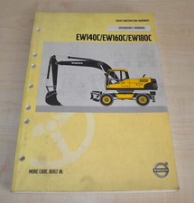 Volvo EW140C EW160C EW180C Koparka kołowa Fabryka Podręcznik operatora na sprzedaż  PL