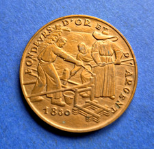Médaille fondeurs argent d'occasion  Rouen-