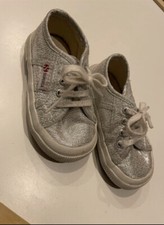 Superga bimba argento usato  Aci Bonaccorsi