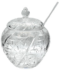 Tigela perfurada com tampa de cristal com concha. comprar usado  Enviando para Brazil