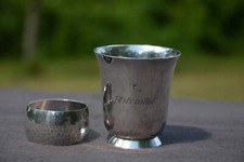 Beaker and napkin d'occasion  Pré-en-Pail