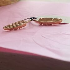 Fossil feather earrings for sale  READING