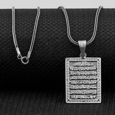 Usado, Colar turco prata 925K Ayatul Kursi escritura árabe versículos do Alcorão # 115 comprar usado  Enviando para Brazil