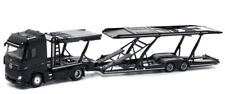 MB Mercedes Benz Actros - Double Decker Car Trailer  - black - UNIQUE 1:64 comprar usado  Enviando para Brazil