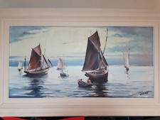 Tableau marine pécheurs d'occasion  Champcueil