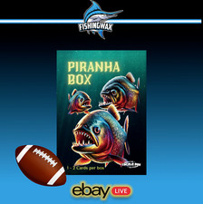 Caja de tarjetas deportivas misteriosas FishingWax Football Piraña Box - ¡1/2 tarjeta por caja! segunda mano  Embacar hacia Mexico