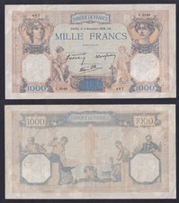 Banconota 1000 francs usato  Chieri