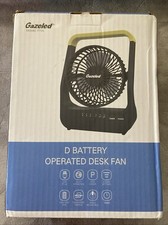 Ventilador alimentado por bateria, ventilador de acampamento portátil com 3 velocidades silencioso 180° rotação e temporizador comprar usado  Enviando para Brazil