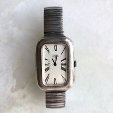 Vintage Emerich Meerson Paris Relógio Caixa Retangular Tanque Prata Esterlina Sólida comprar usado  Enviando para Brazil