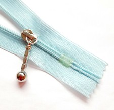 Tecido de malha de náilon com zíper tamanho #3 cor indivisível azul bebê 543 YKK comprar usado  Enviando para Brazil