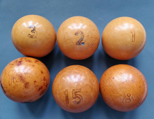 Conjunto de bolas de bilhar vintage soviéticas baquelite 6 URSS 60мм comprar usado  Enviando para Brazil