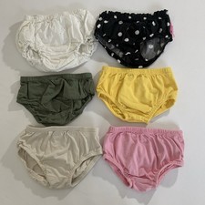 LOTE de 6 capas de fraldas de pano flor bebê menina 0-3 meses bolinhas coloridas babado comprar usado  Enviando para Brazil