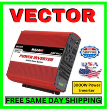 Inversor de potência vetorial 3000W Watts DC 12V a 110v AC onda senoidal modificada 1500W RMS comprar usado  Enviando para Brazil