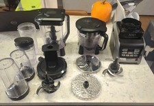 Sistema de liquidificador Ninja Nutri jarro base QI automático e processador de alimentos 12 acessórios comprar usado Sistema de liquidificador Ninja Nutri jarro base QI automático e processador de alimentos 12 acessórios comprar usado  Enviando para Brazil