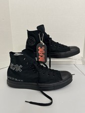 Converse All Star 2009 Edição Limitada AC/DC - Parte traseira em preto tamanho M10-W12 raro comprar usado Converse All Star 2009 Edição Limitada AC/DC - Parte traseira em preto tamanho M10-W12 raro comprar usado  Enviando para Brazil