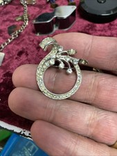 Broche/broche de strass vintage assinado por Kramer of NY Nova York - Deslumbrante!, usado comprar usado  Enviando para Brazil
