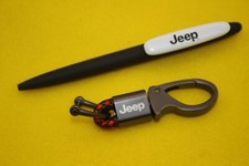 Usado, Jeep Schlüsselanhänger + Kugelschreiber neu metall Karabiner Cherokee swiss Pen comprar usado  Enviando para Brazil