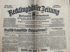 Alte zeitung recklinghäuser gebraucht kaufen  Velpke