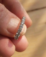 Moissanite ring silber gebraucht kaufen  Berlin