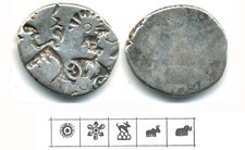 AR karshapana, período Mahapadma Nanda (ca.345-323 aC), Magadha, Índia (G/H 416) comprar usado  Enviando para Brazil