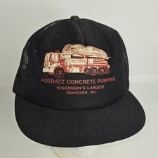 Boné Potratz bombeamento de concreto caminhoneiro malha patch Snap Hat vintage anos 80 comprar usado  Enviando para Brazil