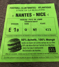 Ticket nantes ogc d'occasion  Jujurieux